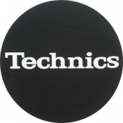 Slipmat Technics Black/white logo