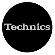 Slipmat Technics black/silver logo