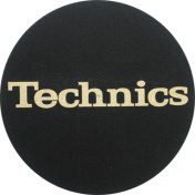 Slipmat Technics Black/Gold logo