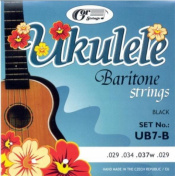 UB7-B Ukulele Baritone Strings / Titanium Black