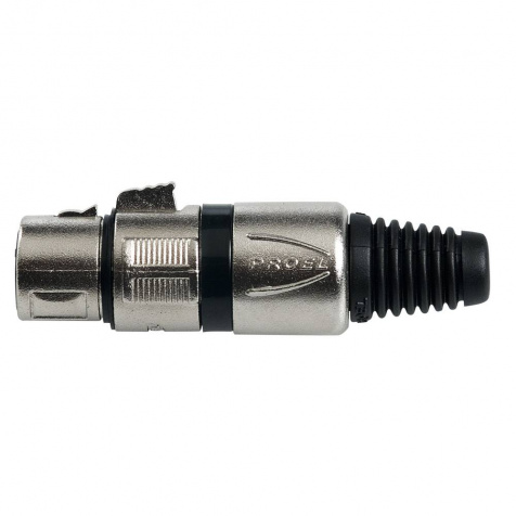 Konektor 3pin XLR F černý